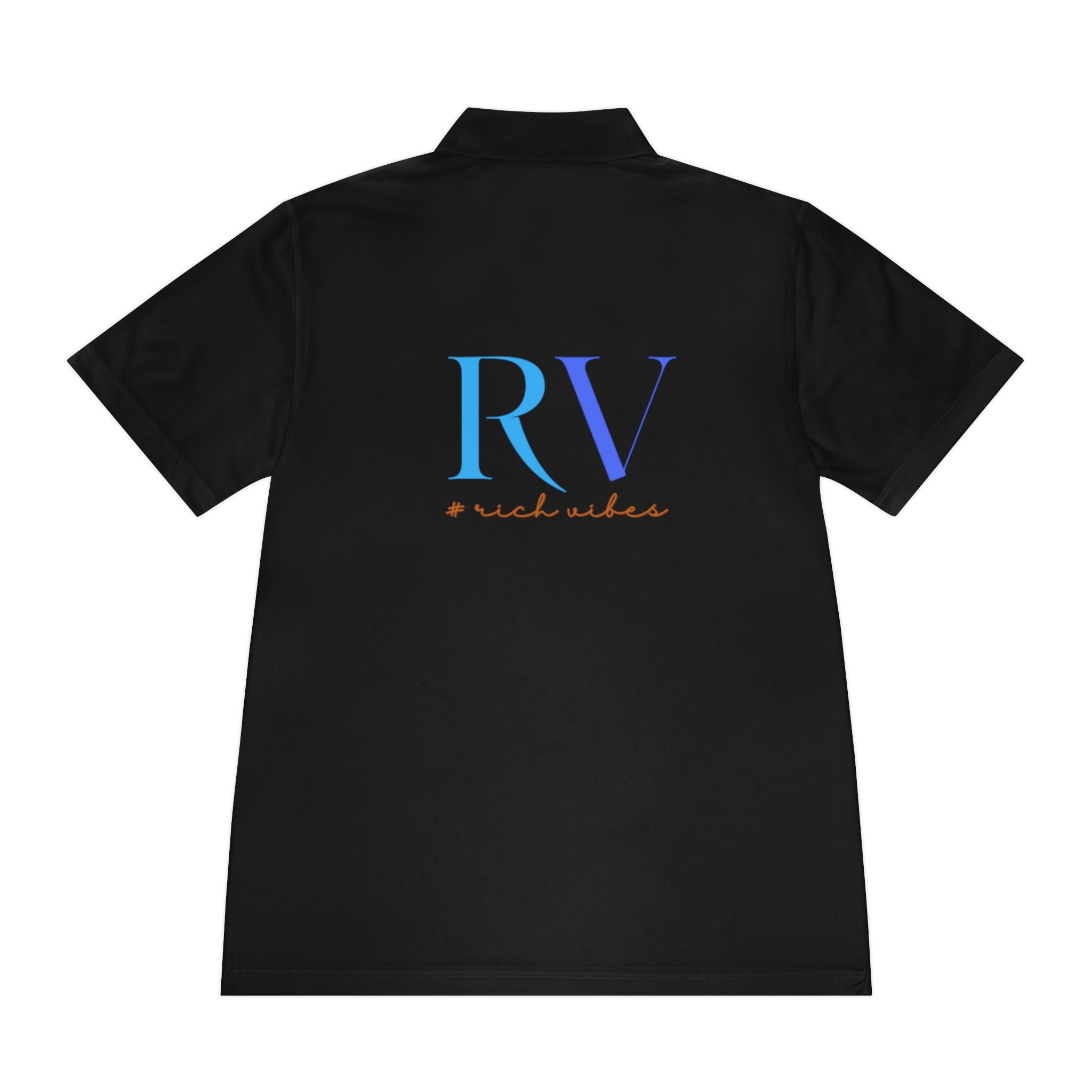 Rich Vibes RV Logo Back 2.0 - Men's Sport Polo Shirt